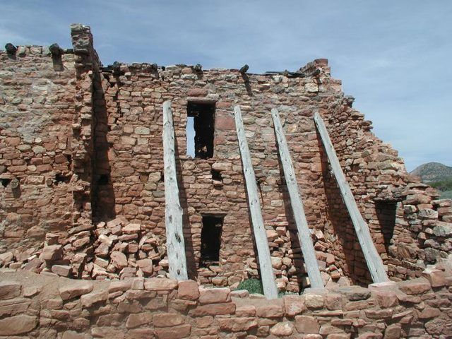 Une structure dans les ruines Kinishba, une ancienne Hopi pueblo