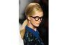 Pour créer un'60s French pop inspired look, Designer Anna Sui put chunky black, round framed glasses on her runway models.