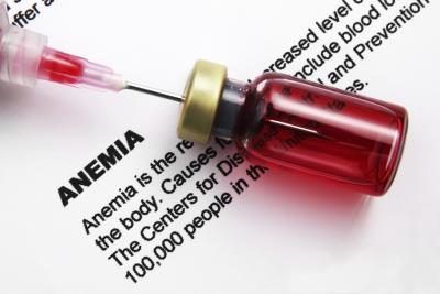 Définition de l'anémie et de l'échantillon de sang.