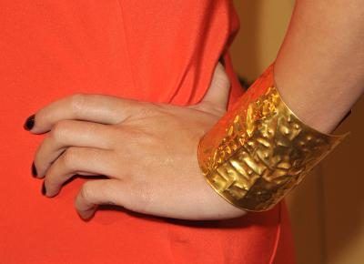 Bracelet manchette en or